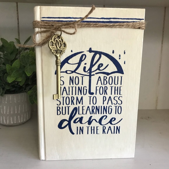 Handcrafted Distressed Book Stack Decor - Picture 5 of 8